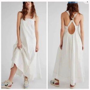 Desert Hearts Apron Dress  White Free People M